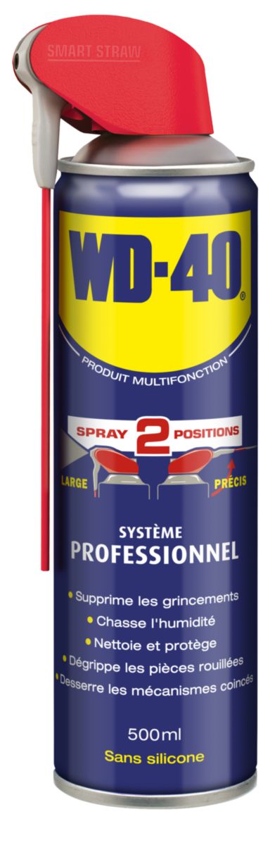 Aerosol dégrippant lubrifiant double spray WD40 650/500 ml 1010030