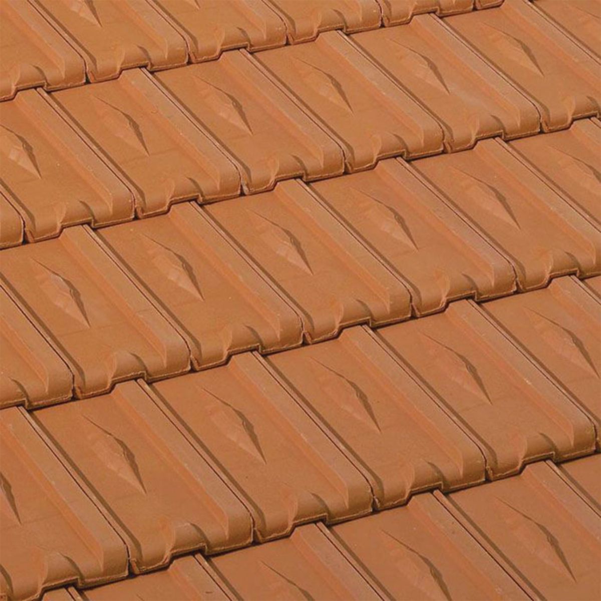 Tuile de rive universelle 33 - gauche - terre cuite rouge - 380x235x108 mm