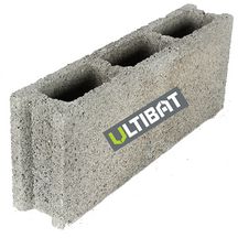 Bloc béton creux Ultibat CE NF classe de résistance B40 500 x 100xh200 mm