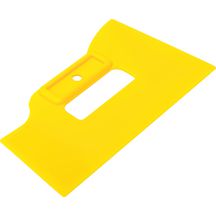Spatule à maroufler - plastique jaune - L. 26,2 cm - l. 15,5 cm