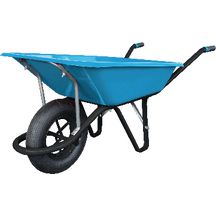 Brouette à arceau renforcé 100 l - roue Ø 40 cm - 140x70x61 cm - 13 kg