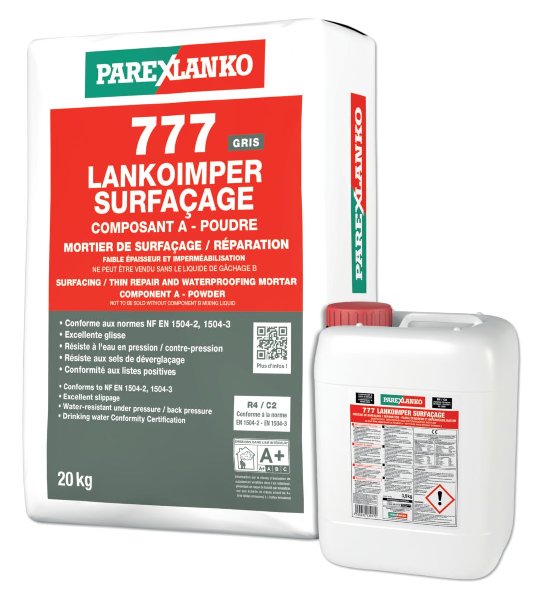 PAREXLANKO Mortier de surfaçage 777 Lankoimper sac de