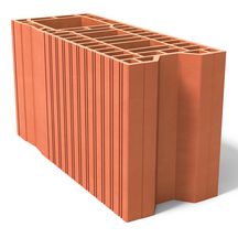 Brique poteau rectifiée BGV20 - terre cuite - 500x200x274 mm - réservation de 15 cm