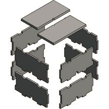 Couvercle béton sans cadre pour bac compteur d'eau - 80x80 cm