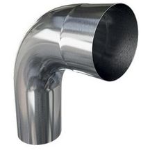 Coude grand rayon 72° zinc diamètre 80