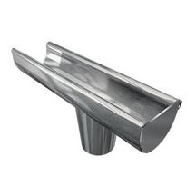 Embout gauche NatZinc pour gouttière lyonnaise dév. 33 cm boudin diamètre 18 mm