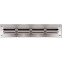 Grille d'aération aluminium anodisé avec moustiquaire 50x240mm Réf 910013