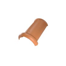 Faîtière demi-ronde ventilée Lantenne Optima M000 1200 - terre cuite - teinte ardoise