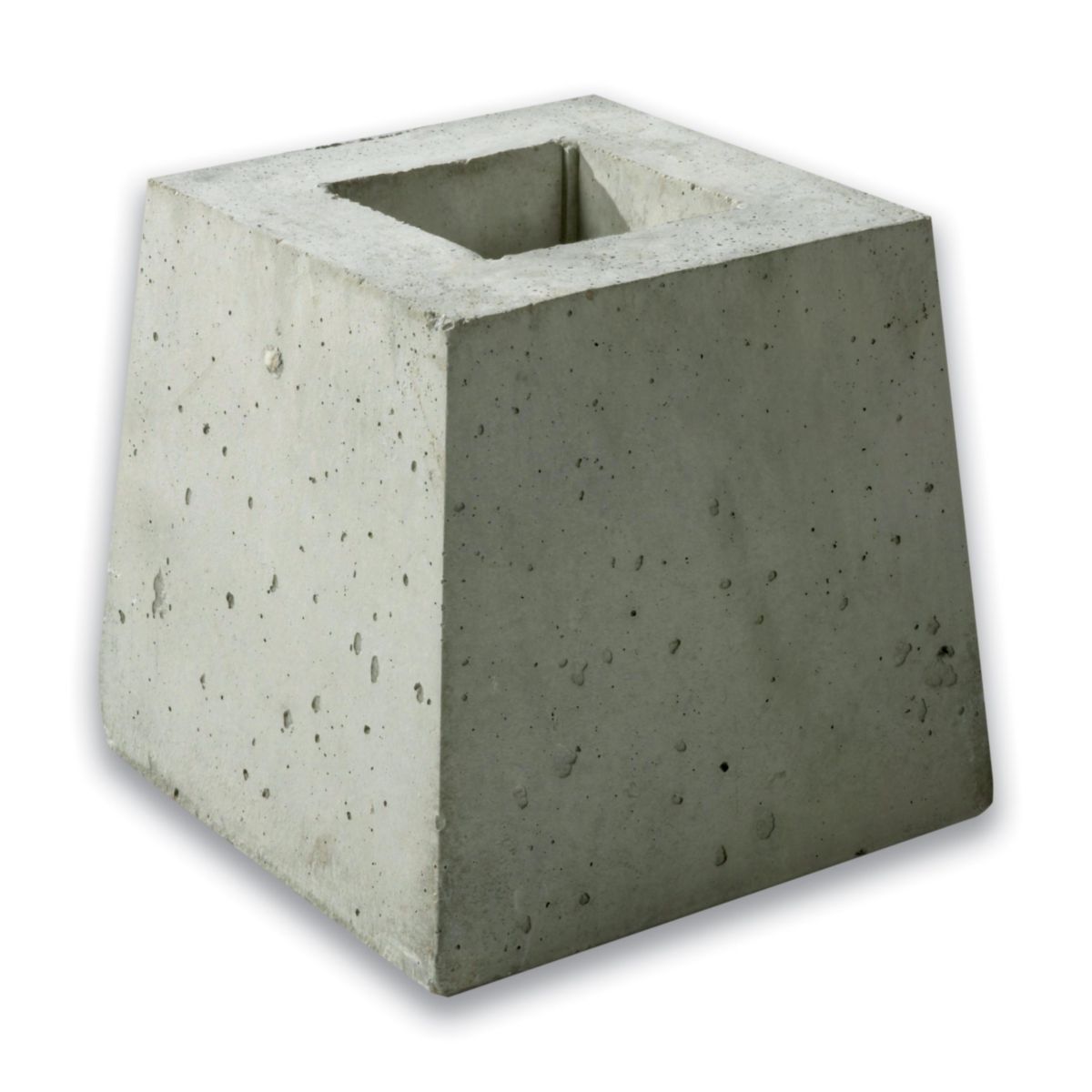 De en beton gris H. 25 cm