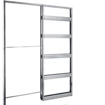 Châssis Unique 95 prémonté pour porte coulissante - 730x2040 mm - ép. porte max. 40 mm