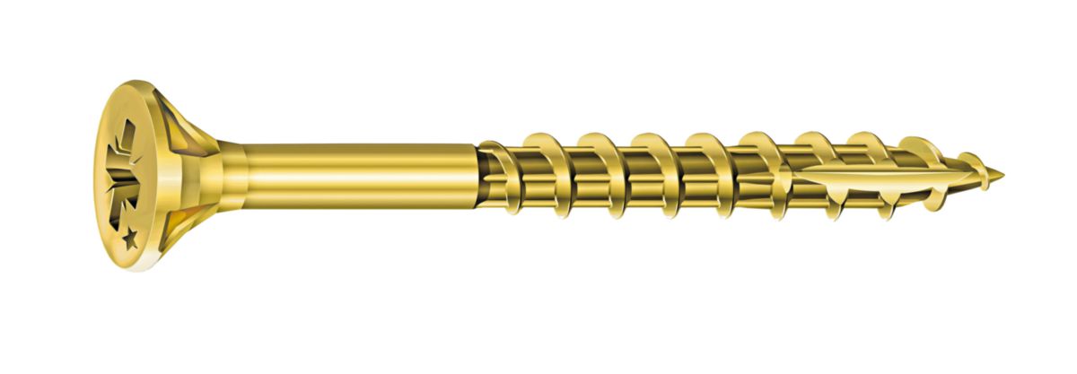 Vis bois/agglo Rocket Pozi Ø 5x70/45 mm - boîte de 200 pcs