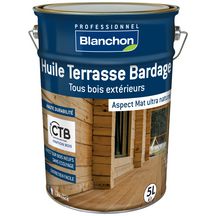 Huile terrasse bardage - chêne moyen - bidon de 5 l