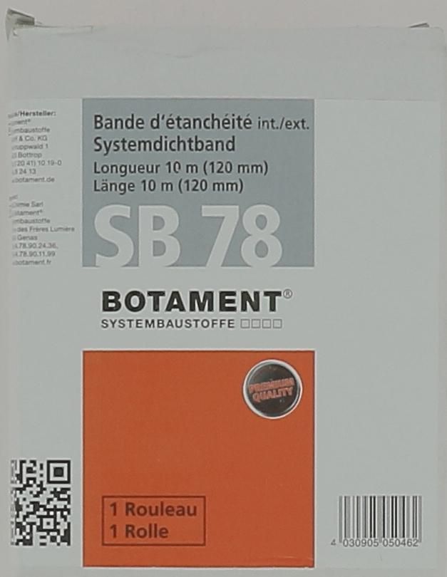 BOTAMENT - Bande d'étanchéité Botament SB78 largeur 125mm rouleau de 10 ...