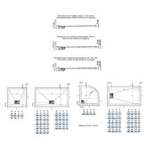 receveur plat 224 encastrer kinesurf 140x80 receveur plat 224 encastrer kinesurf 140x80