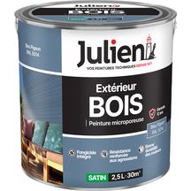 Peinture microporeuse pour bois extérieur - bleu pigeon 5014 - pot de 2,5 l