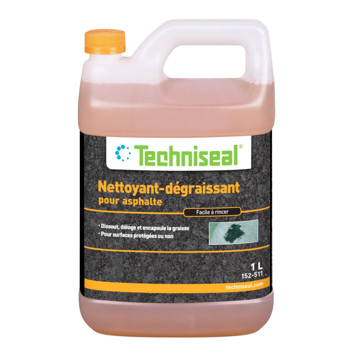 TECHNISEAL - Nettoyant degraissant 1 litre pour elimination taches d'huile