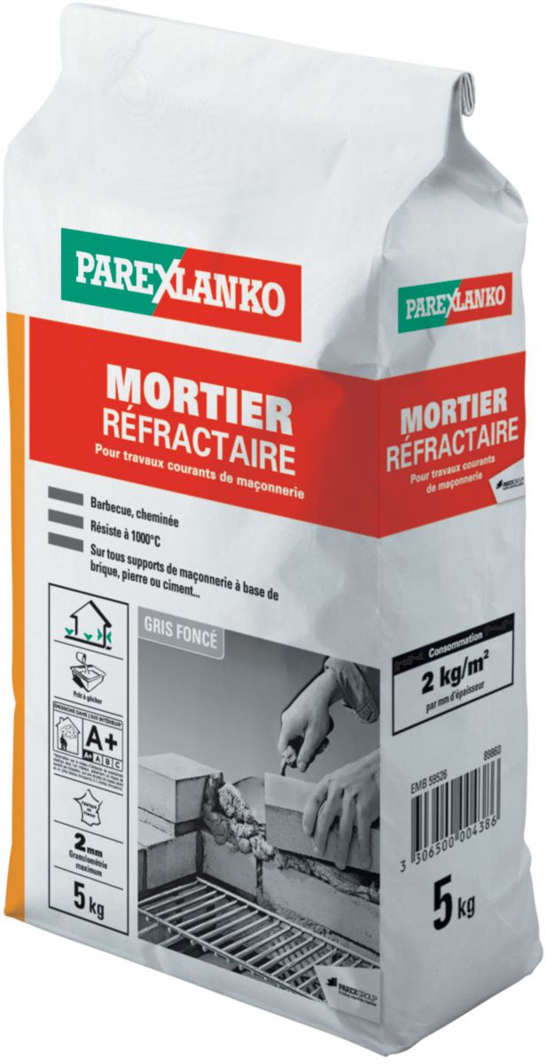 PYROFEU Colle fibre réfractaire, PYROFEU, 5 kg