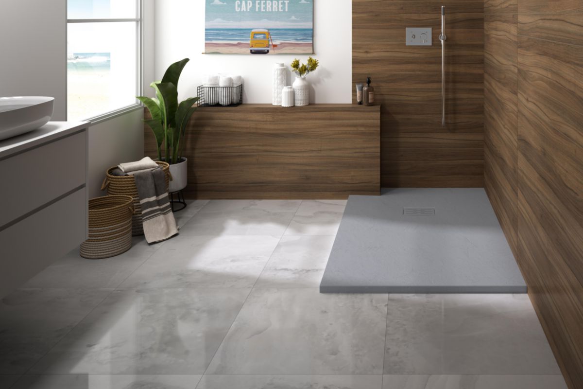 KINEDO DOUCHE Receveur extraplat Biolex KINEROCK EVO aspect