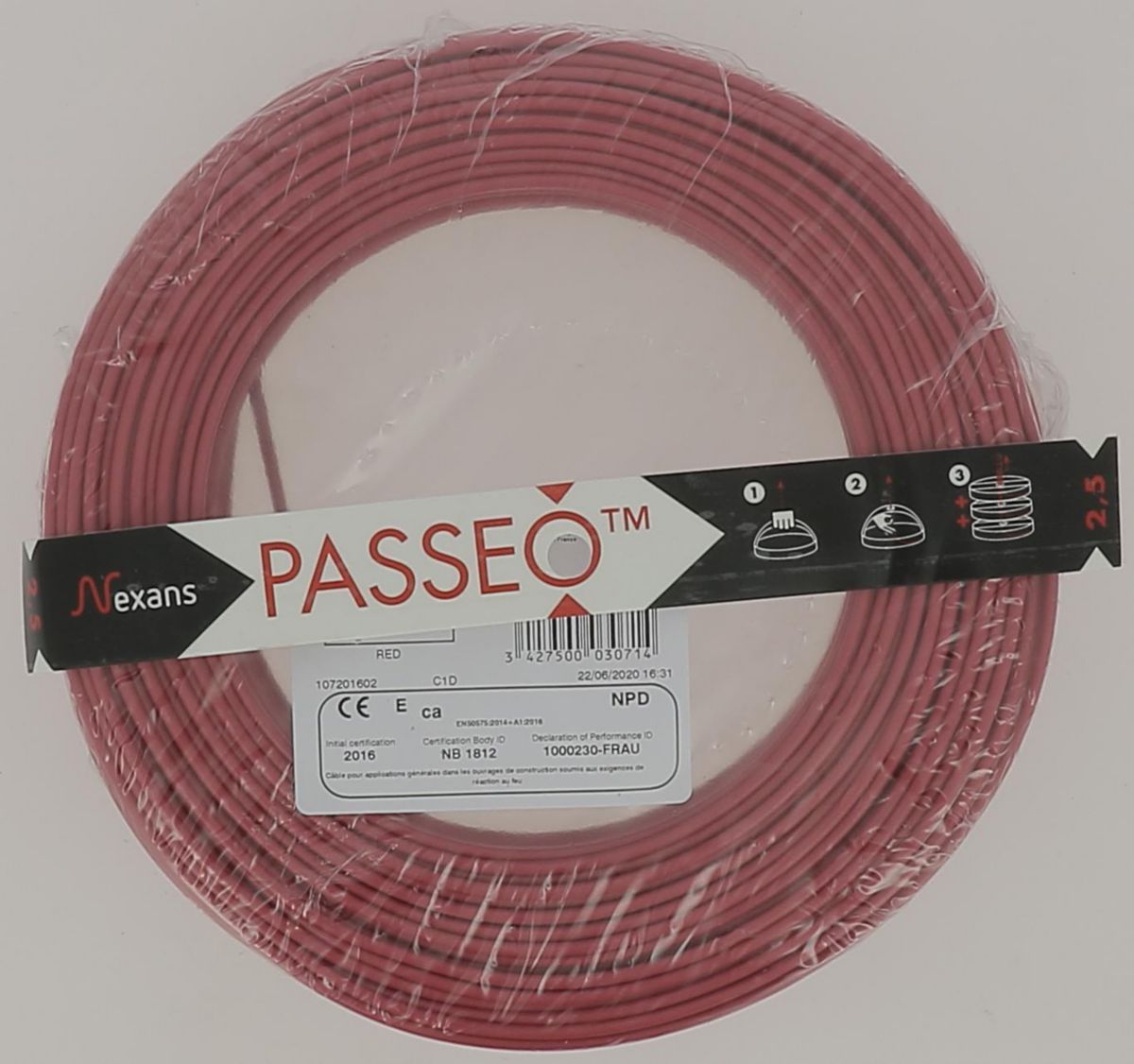 Câble H07V-K 2,5 Mm² - 5 à 100 Mètres, Cuivre Multibrin, Souple, Pour électricité Bâtiment