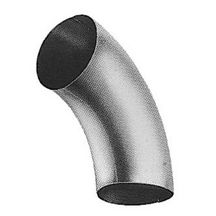 Coude cintré 90° soudé pour tuyau cylindrique - zinc naturel - Ø 60 mm