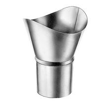 Naissance tronconique pour gouttière 1/2 ronde de 25 - zinc naturel - Ø 80 mm - H. 145 mm