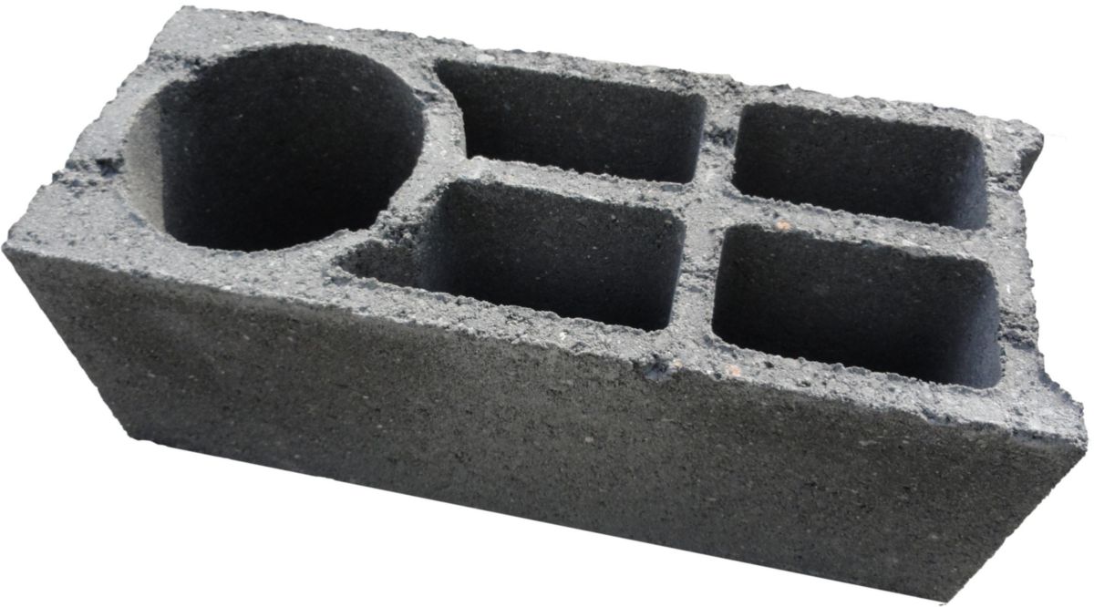 Bloc creux NF chaînage vertical  450 x 200 x 200 mm