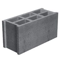 Bloc creux NF maxi classe de résistance B40 + angle  500 × 200 × 250 mm