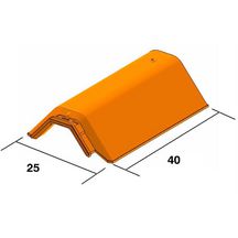 Faîtière angulaire à emboîtement tuile grand moule du nord terre cuite Volnay PV 321XL Ardoisé Réf. 125691