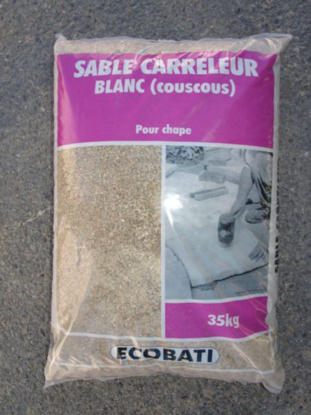 PRADIER Sable carreleur blanc Ecobati PRAD sac de 35kg