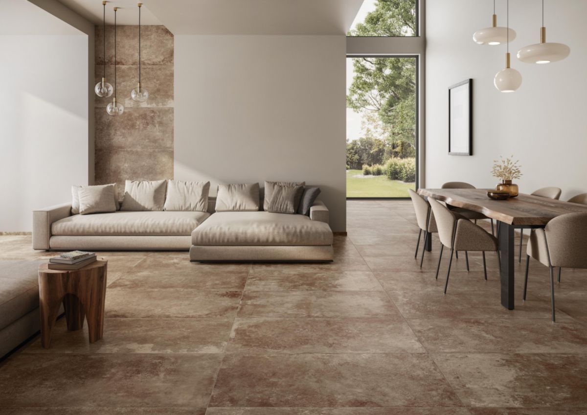 VILLEROY ET BOCH Carrelage de sol grès cérame Pier 45 rusty grey 60x60 cm POINT.P