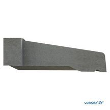 Appui Fenêtre à pose Simplifiée Réf. APPS3550G gris longueur Tableau 40 cm - longueur Appui 48 cm largeur 35 cm Hauteur 6 cm