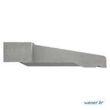 Appui de fenêtre à pose simplifiée Slim 39 - blanc cassé - 39x98x4,2 cm