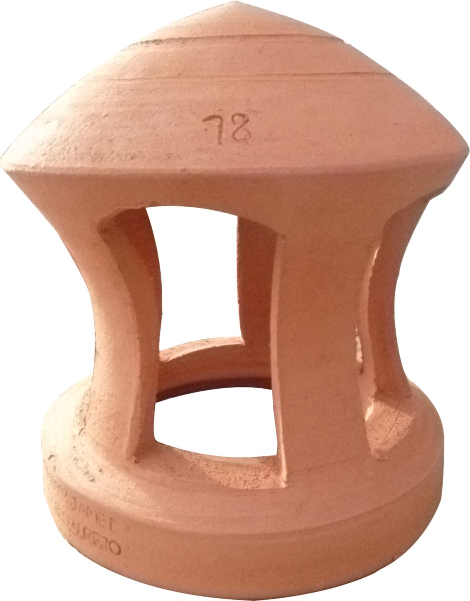 Prix Mitre De Cheminée En Terre Cuite JAMET POTERIE - Lanterne mâle / femelle pour conduit de fumée 15 cm |  POINT.P