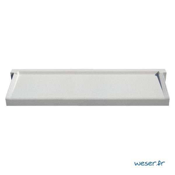 Appui Fenêtre à pose Simplifiée Réf. APPS35160B blanc cassé longueur Tableau 150 cm - longueur Appui 158 cm largeur 35 cm Hauteur 6 cm