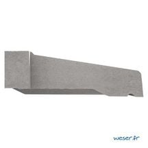 Appui Fenêtre à pose Simplifiée Réf. APPS35160B blanc cassé longueur Tableau 150 cm - longueur Appui 158 cm largeur 35 cm Hauteur 6 cm