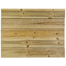 Lame terrasse bois pin rouge du Nord Preserve - 1 face striée double peigne - classe 4 vert - 27x145 mm - L. 4,20 m