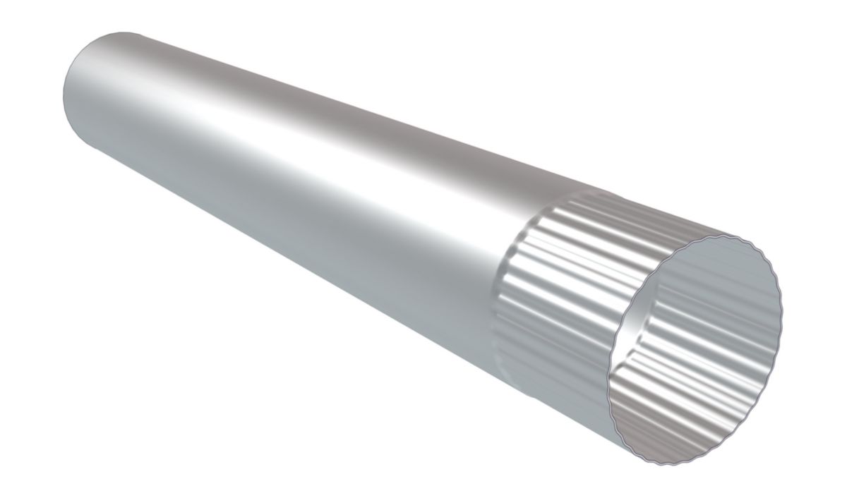 HILD Tuyau de descente agrafé zinc diamètre 100mm épaisseur 12