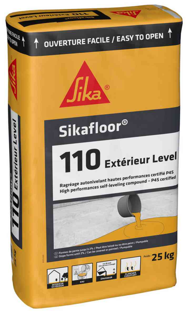 SIKA Mortier de ragréage de sol Sika Level-110 Extérieur sac