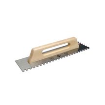 Peigne acier à manche bois fermé longueur 48cm denture carrée 10x10mm 65983