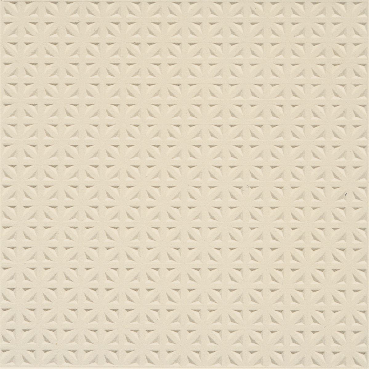 Carrelage de sol intérieur Techno+ - grès cérame pointe de diamant - ton ivory uni - 20x20 cm - ép. 8 mm