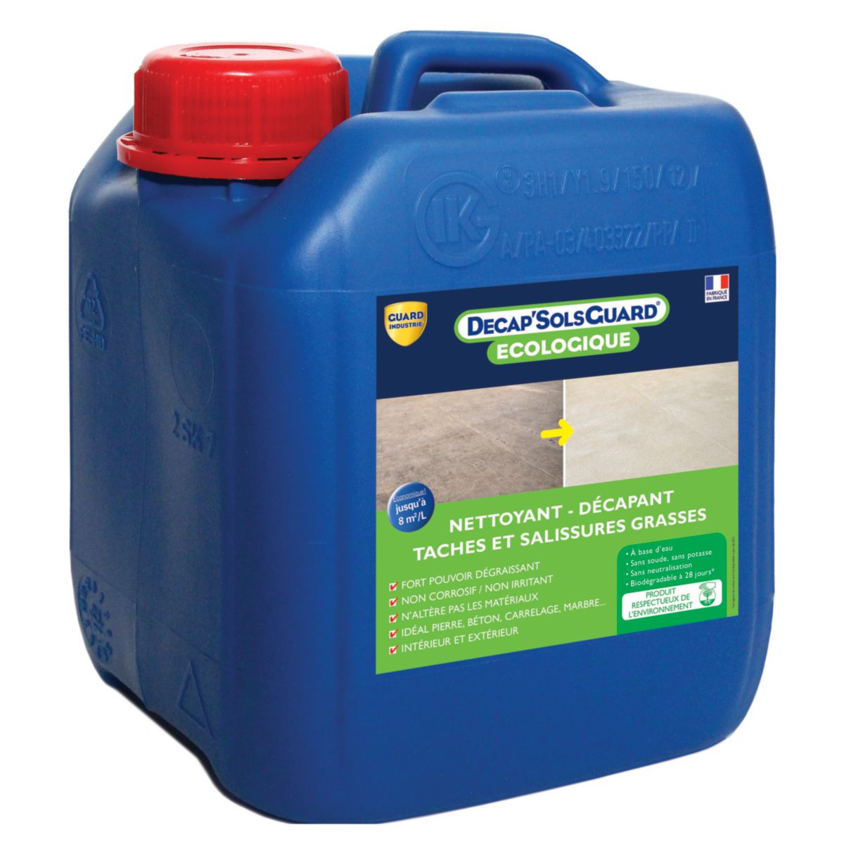 GUARD INDUSTRIE Nettoyant décapant Décap'Sols Guard écologique bidon