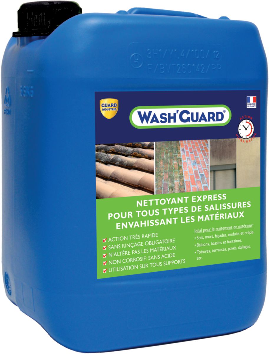 GUARD INDUSTRIE - Nettoyant suractivé instantané Wash'Guard - bidon de 5 l