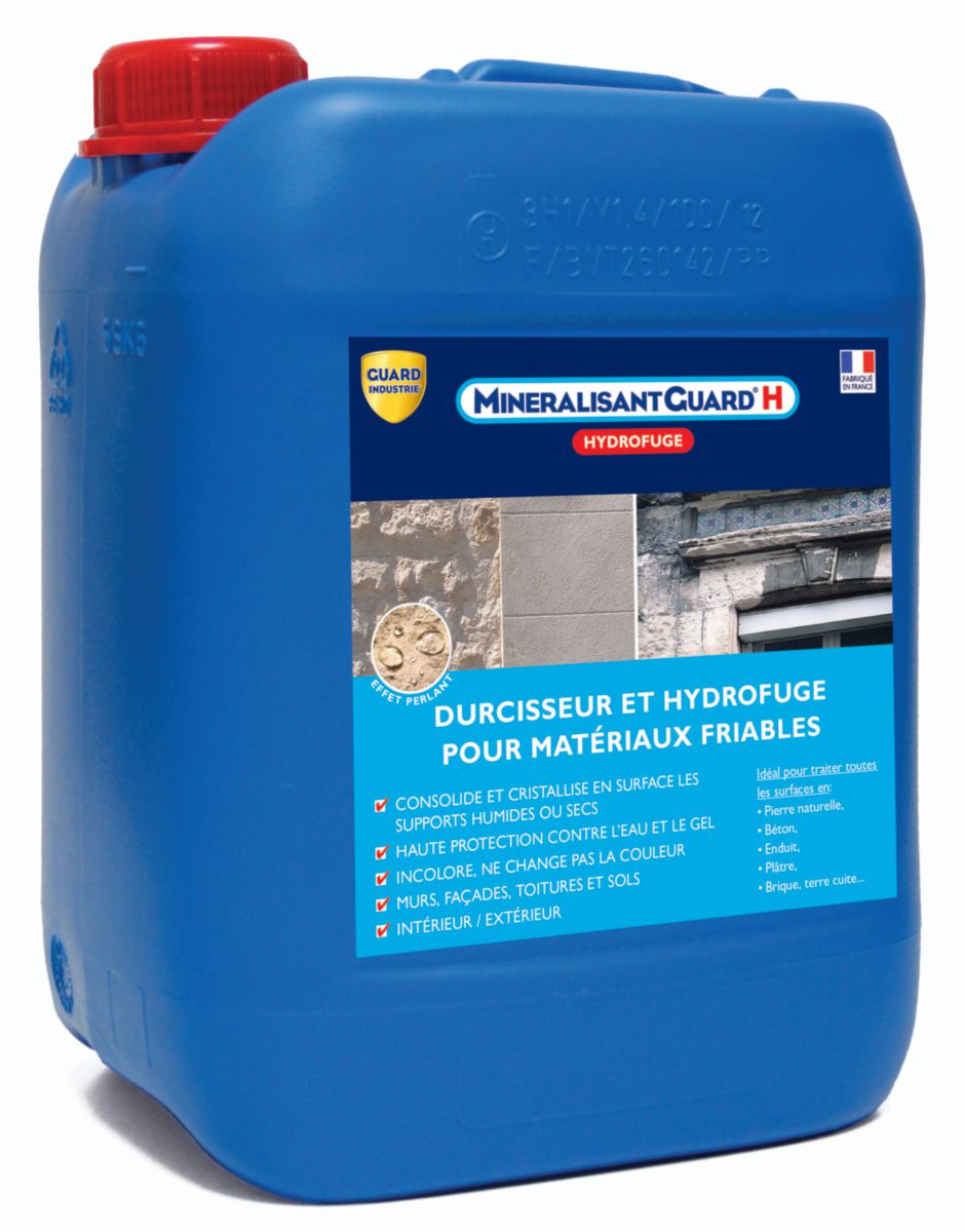 Minéralisateur pour murs friables//durcisseur et imperméabilisant 10L