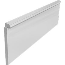 Plaque de clôture lisse modèle 25 0,25x1,93m épaisseur 3,5cm