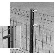 Panneau de clôture rigide Axor Classic - gris 7016 - maille 200x55 mm - Ø fil 4,5 mm - 1,985x1,9 m