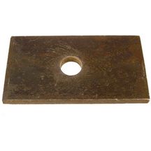 Platine d'appui avec embase pour tige filetée 15/17 - 130x70 mm