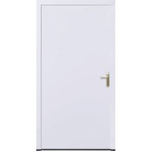 Bloc-porte de sécurité acier EUROPRO double paroi acier 46mm RAL9016 900x2150mm gauche