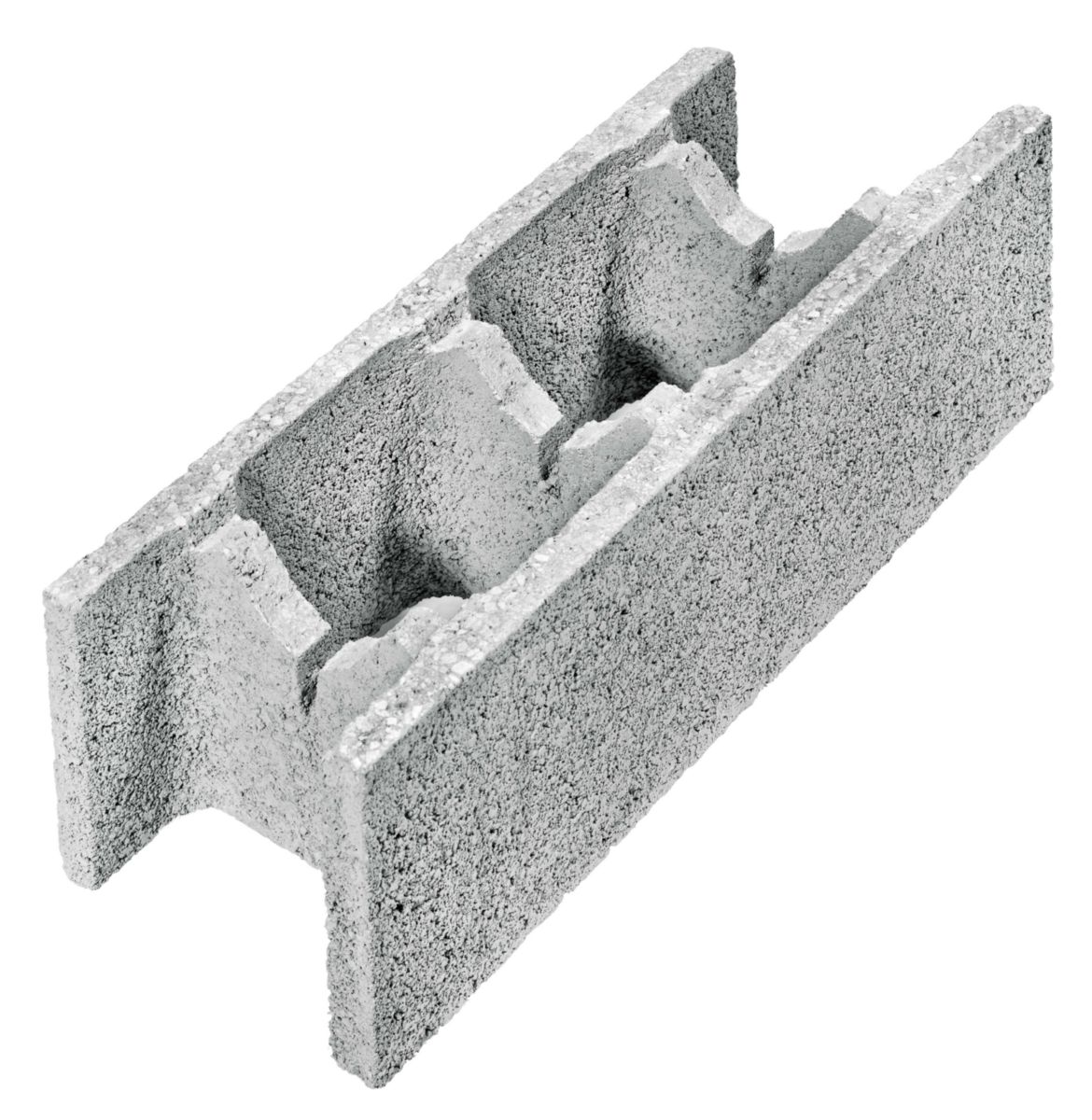 Bloc De Coffrage Béton 500x200x200 Mm FABEMI - Bloc coffrage béton Innobloc gris CE B60 S P60 PS 500 x 200 x 200  mm | POINT.P