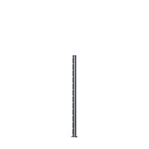 Poteau Axor sur platine soudée - plastifié gris 7016 - L. 1,95 m