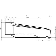 Appui Fenêtre à pose Simplifiée Réf. APPS35160B blanc cassé longueur Tableau 150 cm - longueur Appui 158 cm largeur 35 cm Hauteur 6 cm